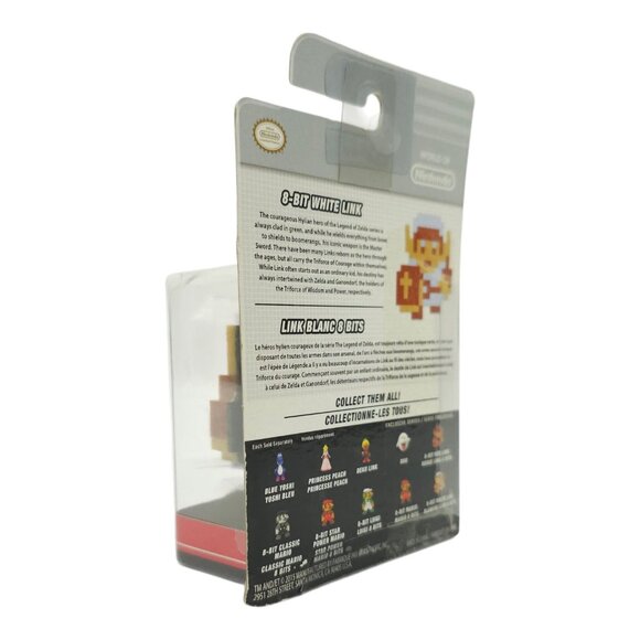 World Of Nintendo 8 Bit White Link Zelda 2.5" Action Figure Jakks Pacific NEW - Picture 8 of 10